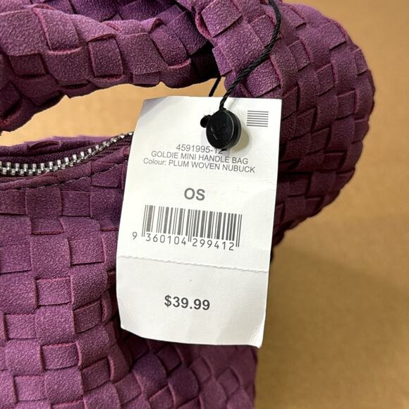 🍁 VIRAL NWT Rubi Woven Goldie Mini Handle Purple - Picture 4 of 9